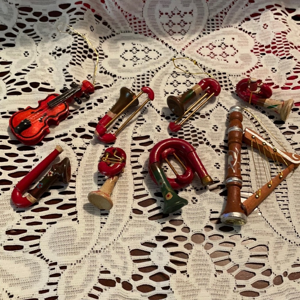 Mini Wooden Musical Instruments Lot!